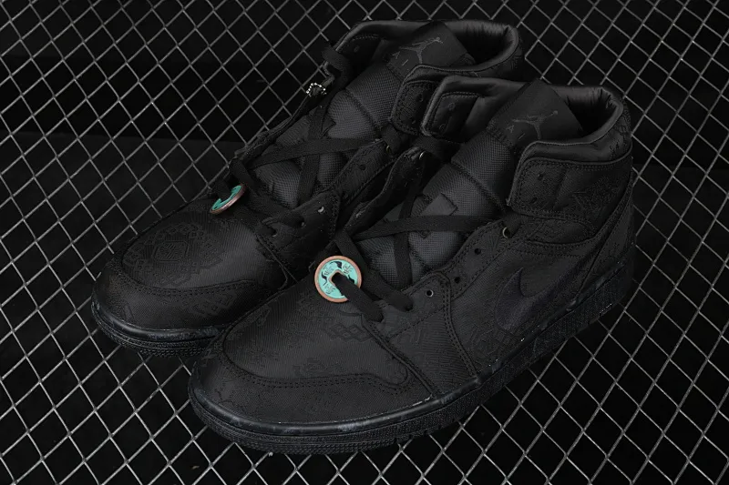 All categories Air Jordan Jordan series basketball shoes Air Jordan 1 Mid CLOT x Air Jordan 1 Mid "Fearless" AJ1 Joe 1 mid-top black silk CU2804-300